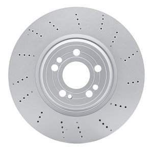 Mercedes-Benz GLE350 Brake Rotor (1) - Front - R1 Concepts - Drilled Carbon Alloy GeoMET - `20-`23
